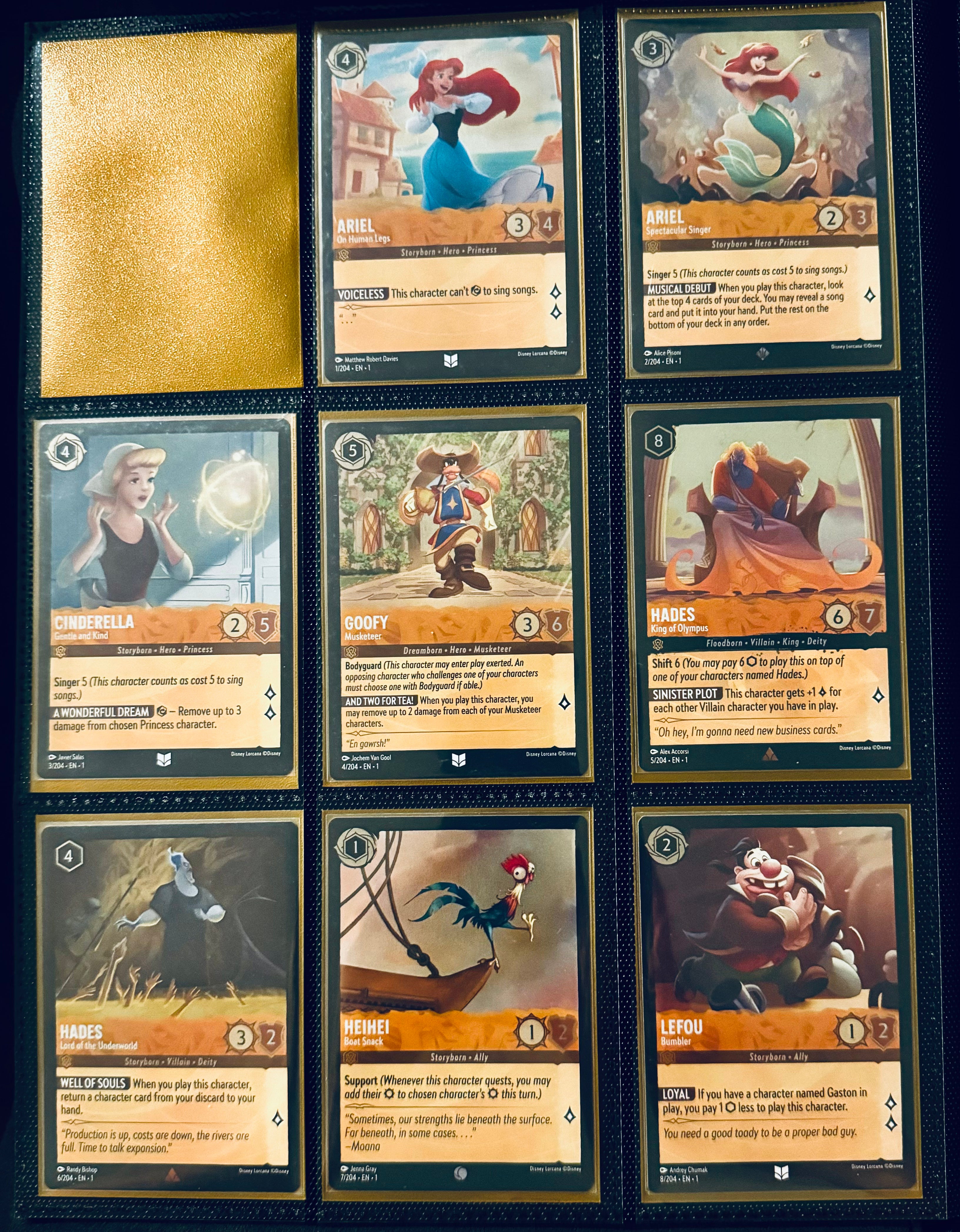 Disney Lorcana - The First Chapter - Complete FOIL Collection (204 Cards)