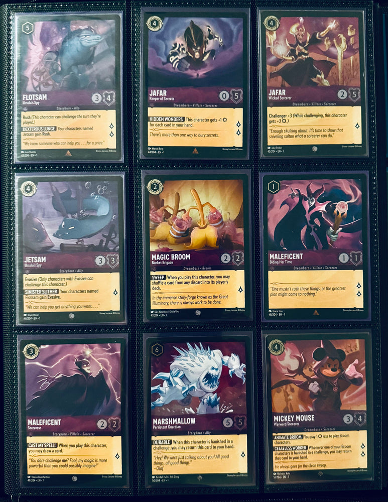 Disney Lorcana - The First Chapter - Complete FOIL Collection (204 Cards)
