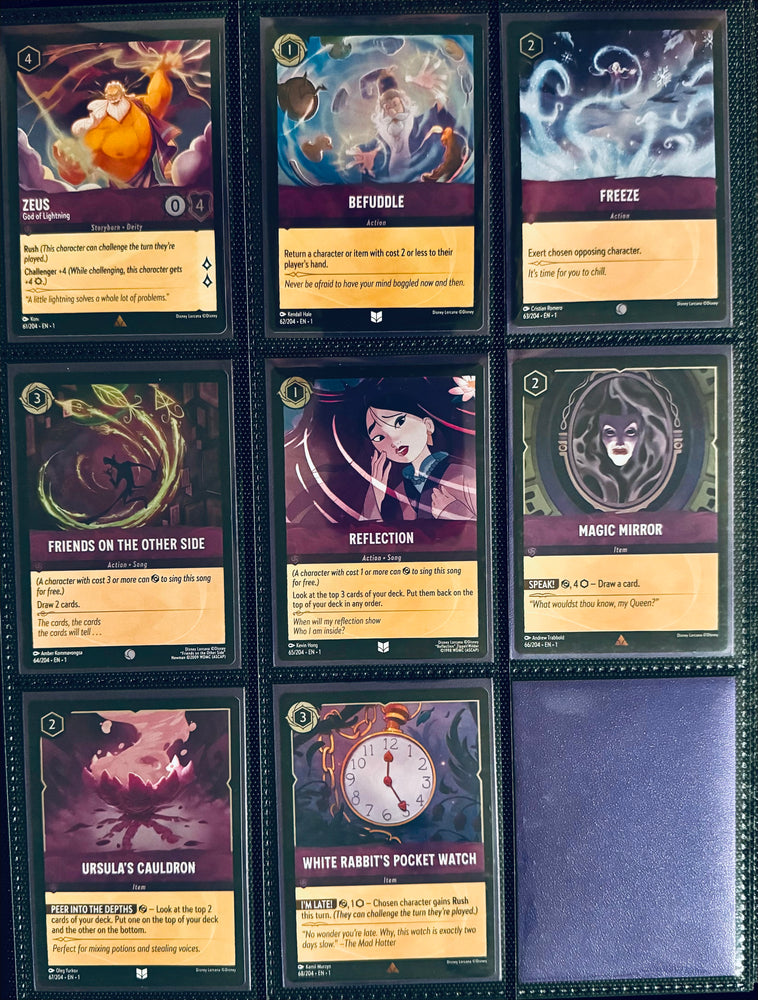 Disney Lorcana - The First Chapter - Complete FOIL Collection (204 Cards)