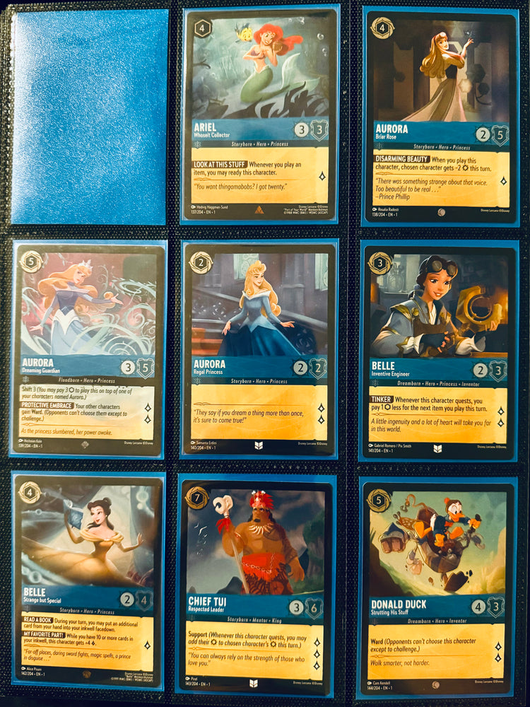 Disney Lorcana - The First Chapter - Complete FOIL Collection (204 Cards)