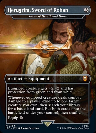 Herugrim, Sword of Rohan - Sword of Hearth and Home (Borderless) [The Lord of the Rings: Tales of Middle-Earth Commander]
