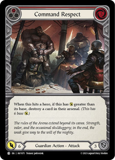 Command Respect (Red) [HVY071] (Heavy Hitters)  Rainbow Foil