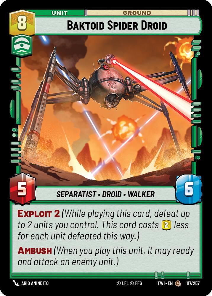 Baktoid Spider Droid (117/257) (117/257) [Twilight of the Republic]