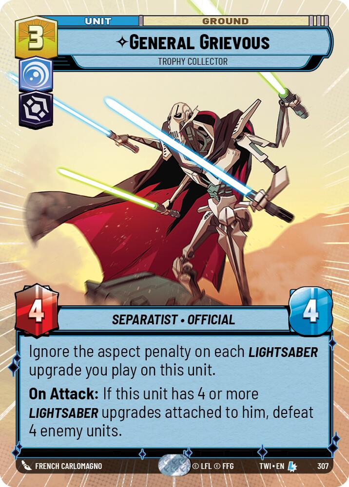 General Grievous - Trophy Collector (307) (Hyperspace) (307) [Twilight of the Republic]
