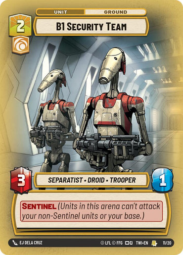 B1 Security Team (11/20) (11/20) [Twilight of the Republic: Weekly Play]