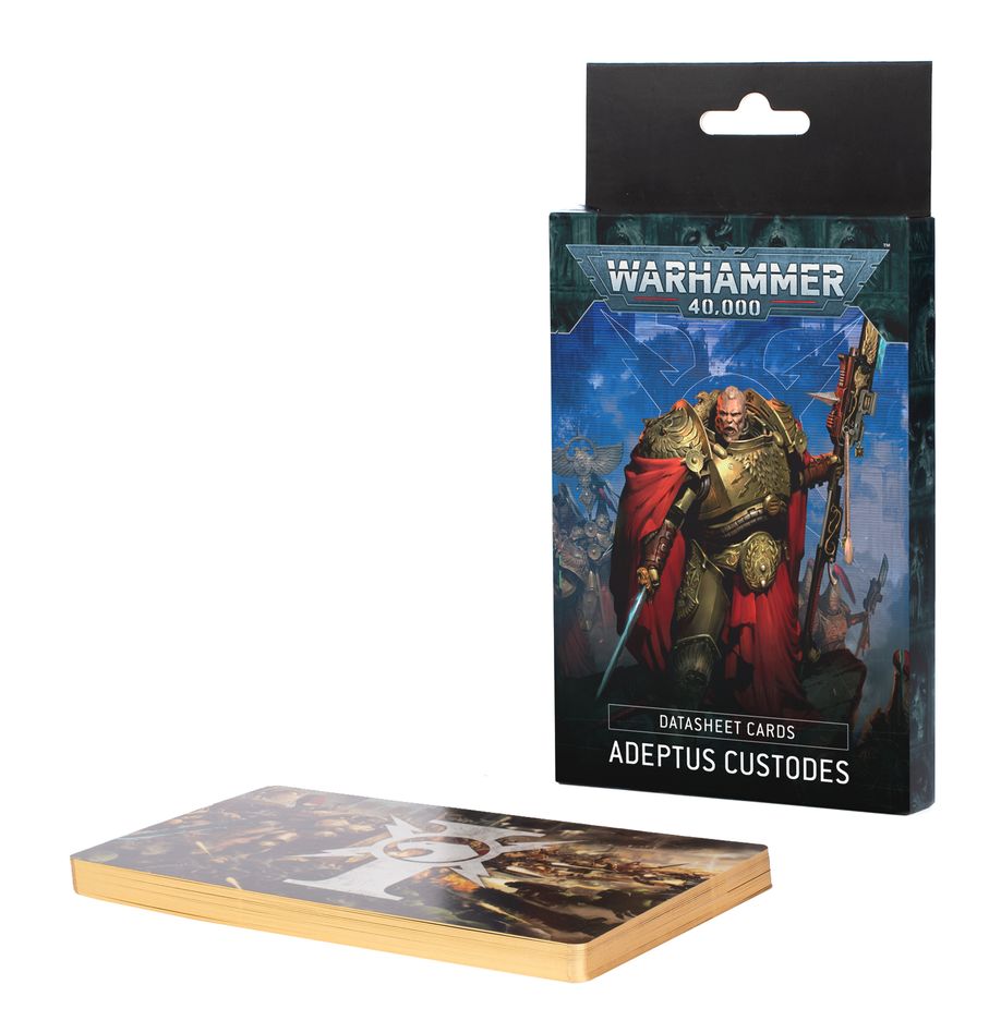 Warhammer 40,000 Adeptus Custodes Data Sheet Cards