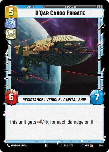 D'Qar Cargo Frigate (550) (550) [Jump to Lightspeed]