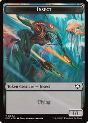 Insect // Elemental (0008) Double-Sided Token [Edge of Eternities Commander Tokens]