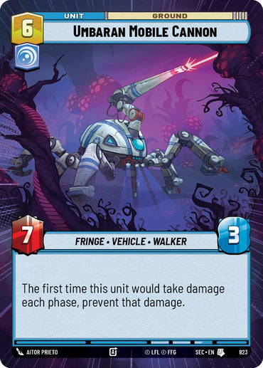 Umbaran Mobile Cannon (823) (Hyperspace Foil) (823) [Secrets of Power]