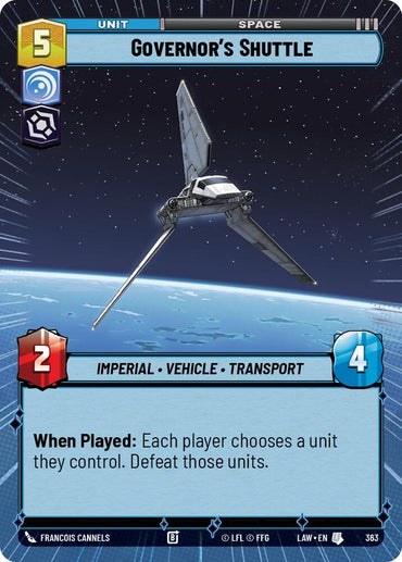 Governor's Shuttle (363) (Hyperspace) (363) [A Lawless Time]