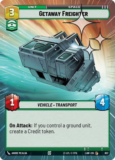 Getaway Freighter (657) (Hyperspace Foil) (657) [A Lawless Time]