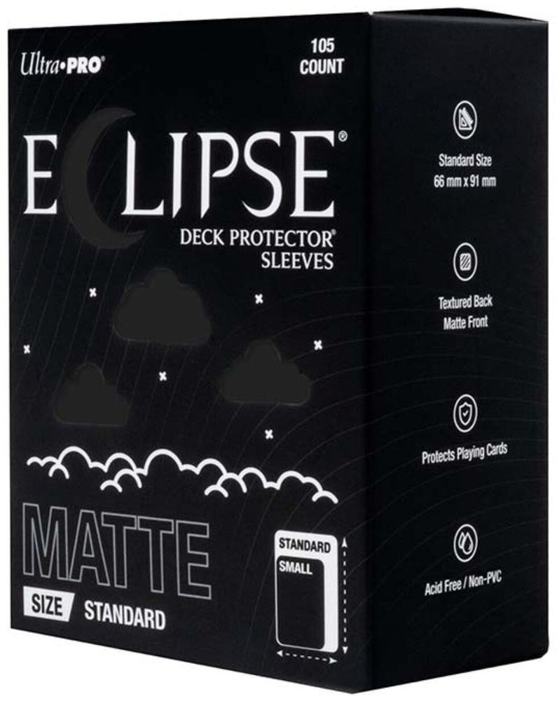 Ultra PRO: Standard 105ct Sleeves - Eclipse Matte (Jet Black)