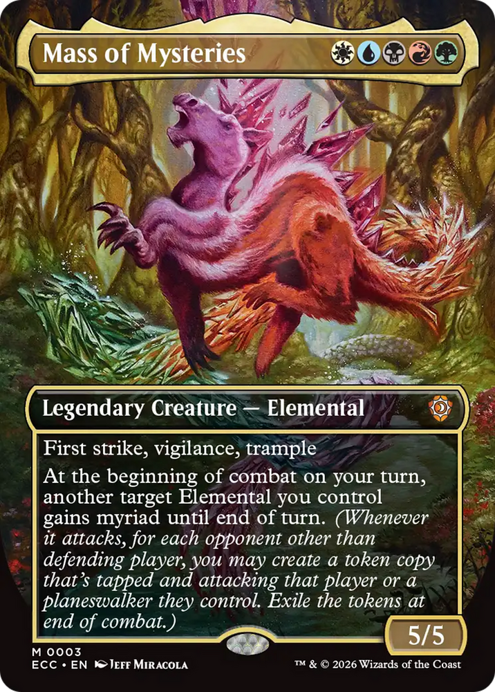 Mass of Mysteries (Borderless) [Lorwyn Eclipsed Commander]