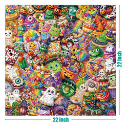Antelope - 1000 Piece Puzzle for Adults, Spooky Sweet Treats - Jigsaw Puzzles 1000 Pieces, High Resolution, Matte Finish, No Dust