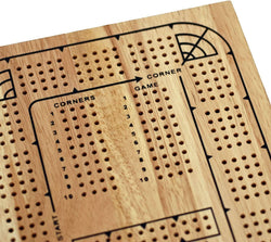 Classic Cribbage Set - Solid Wood  4 Track