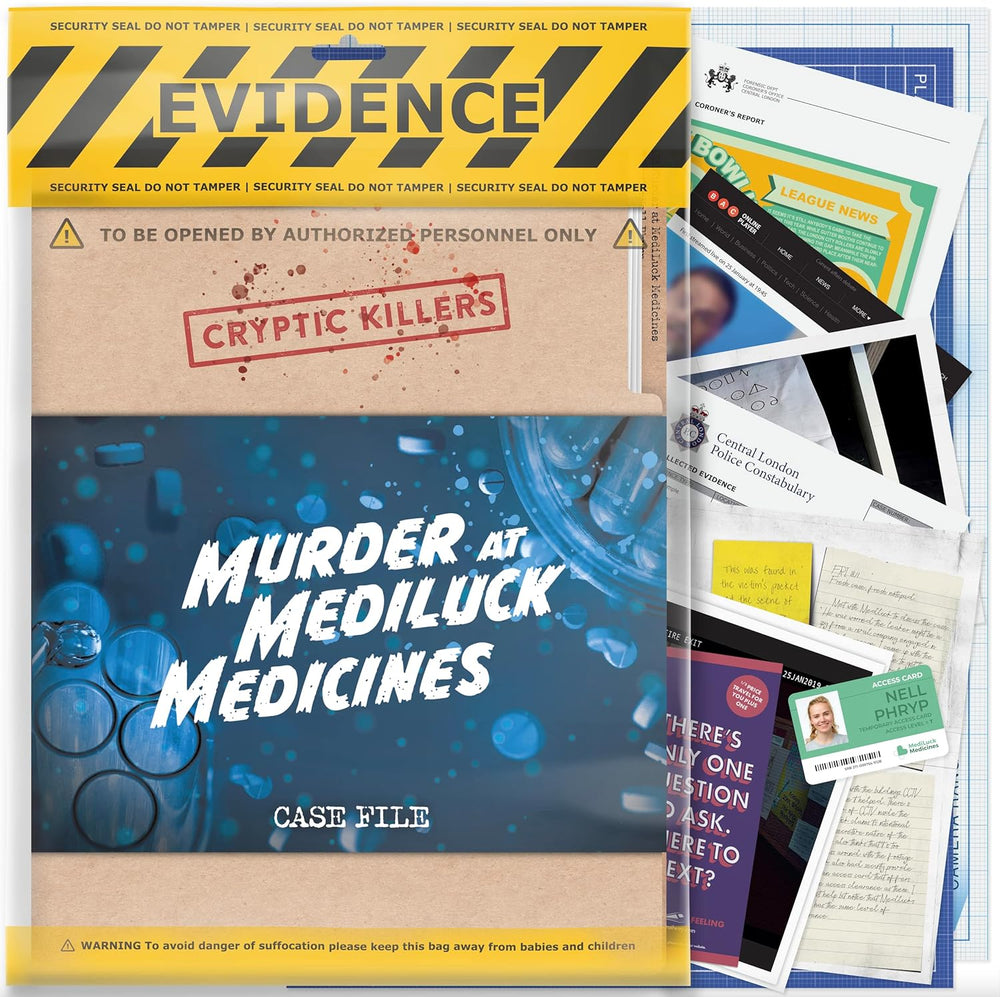 Cryptic Killers: Murder At Mediluck Medicines