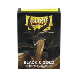 Dragon Shield: Standard 100ct Sleeves - Black and Gold