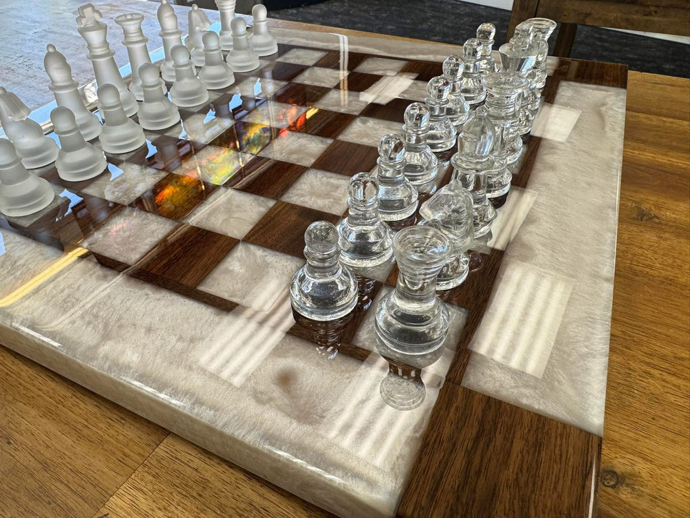 Handmade Wood/Resin Chess Board