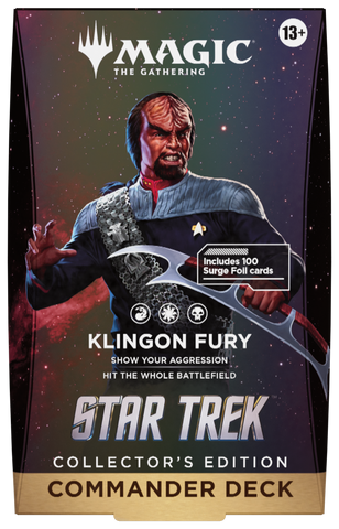 Star Trek Commander Deck - Klingon Fury (Collector's Edition)