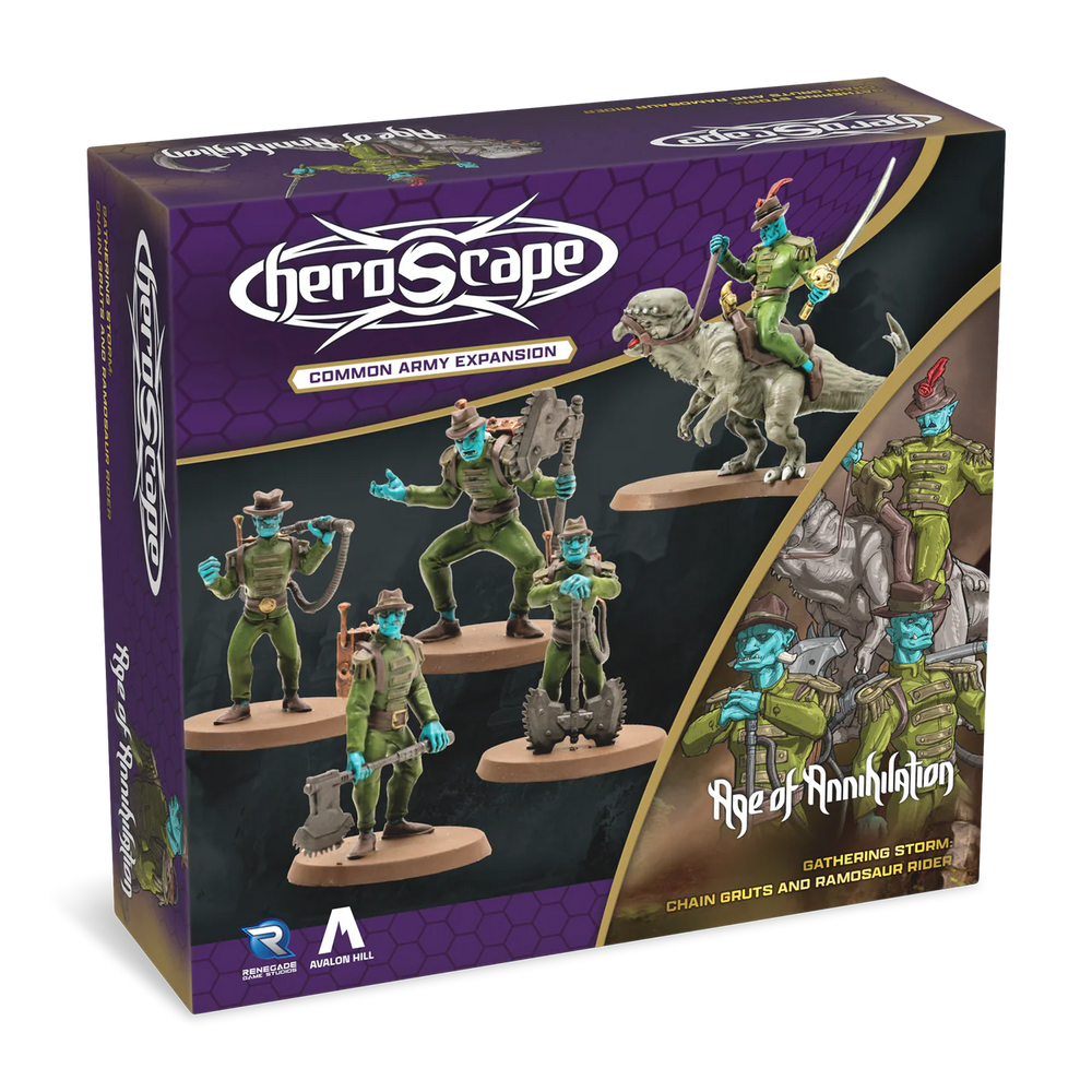 Heroscape: Gathering Storm - Chain Gruts and Ramosaur Rider