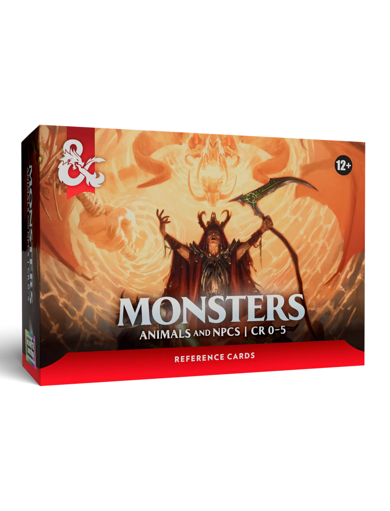 D&D: Monster Reference Cards: Animals and NPCs