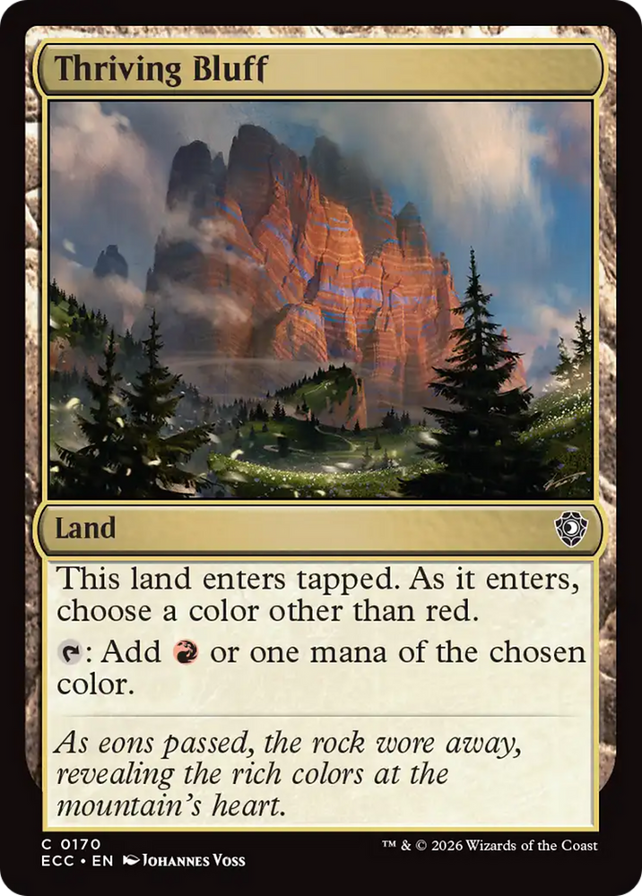 Thriving Bluff [Lorwyn Eclipsed Commander]