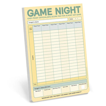 Game Night Score Pad