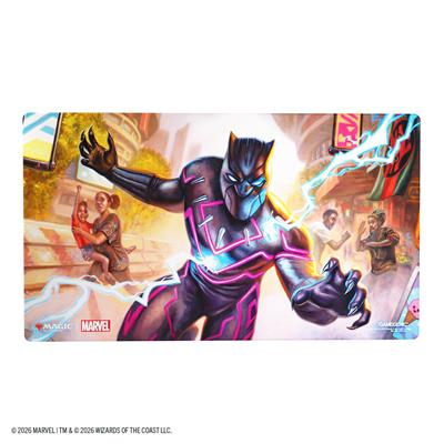 Marvel Super Heroes: Striking Black Panther Shiny Playmat