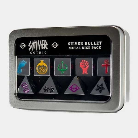 Shiver Gothic - Silver Bullet Metal Dice
