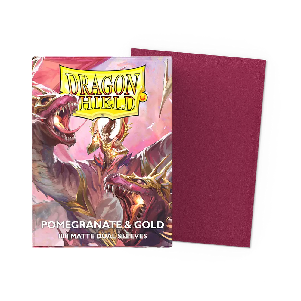 Dragon Shield: Standard 100ct Pomegranate & Gold
