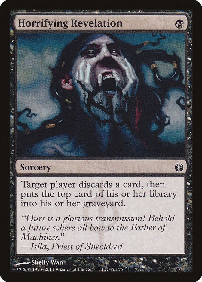 mtg mirrodin besieged cards Horrifying Revelation [Mirrodin Besieged] Phyrexian — At the Style:Enduring Enchantements Nahiri, the Lithomancer EDH HPPREP