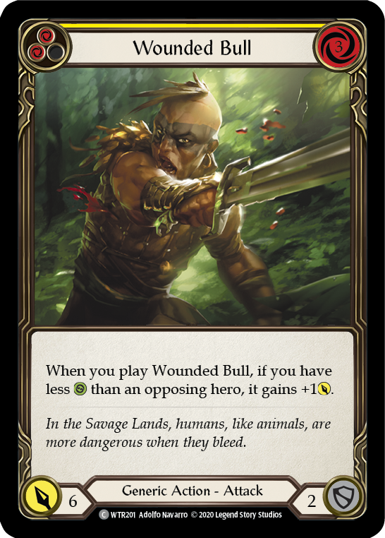 Wounded Bull (Yellow) [U-WTR201] (Welcome to Rathe Unlimited)  Unlimited Rainbow Foil