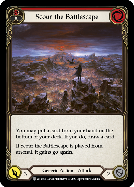 Scour the Battlescape (Red) [U-WTR194] (Welcome to Rathe Unlimited)  Unlimited Normal
