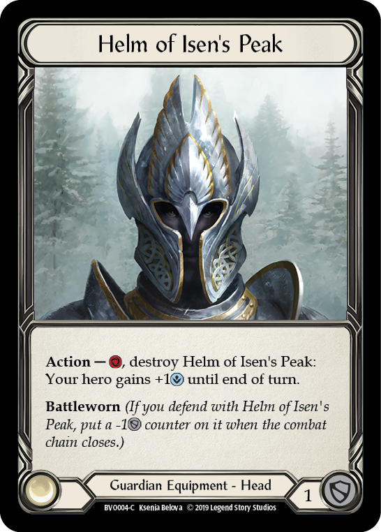 Helm of Isen's Peak [BVO004-C] (Bravo Hero Deck)  1st Edition Normal