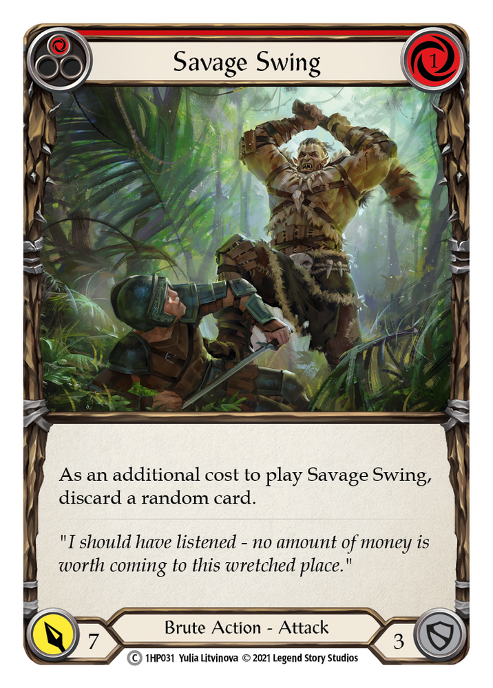 Savage Swing (Red) [1HP031] (History Pack 1)