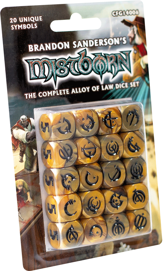 Mistborn Dice: The Complete Alloy of Law Set
