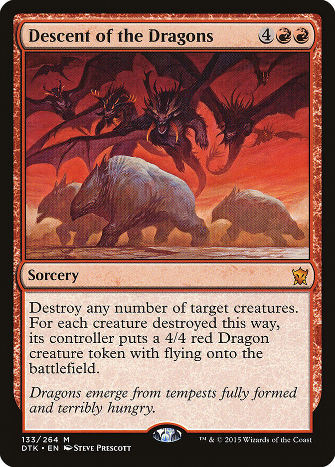 mtg dragons of tarkir cards Descent of the Dragons [Dragons of Tarkir]