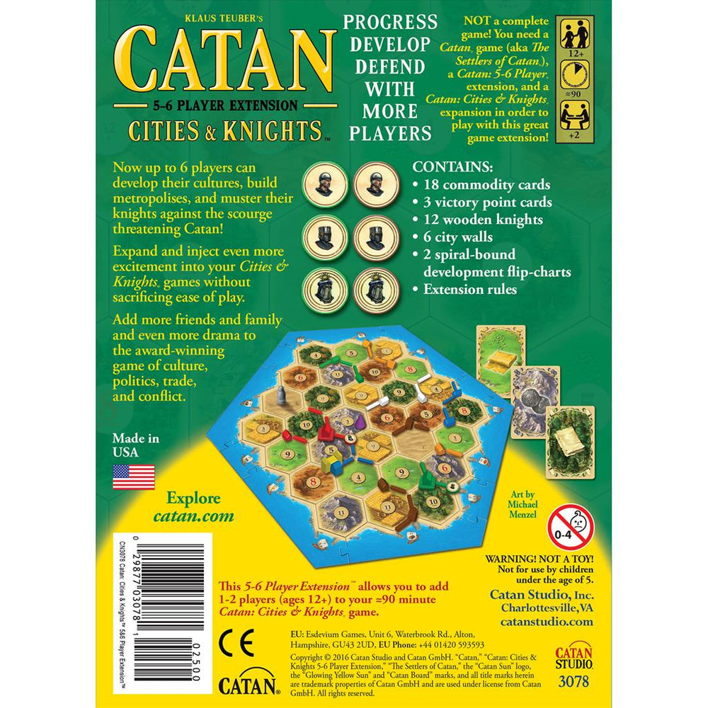 Catan Extension: Cities and Knights 5-6 Player