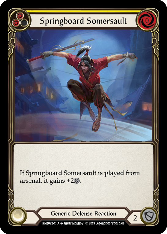 Springboard Somersault [RNR022-C] (Rhinar Hero Deck)  1st Edition Normal