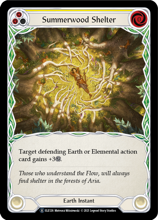 Summerwood Shelter (Yellow) [U-ELE126] (Tales of Aria Unlimited)  Unlimited Rainbow Foil