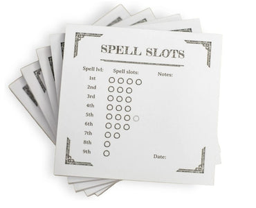 Dungeon Sticky Notes: Spell Slot Pack, 5 Pads